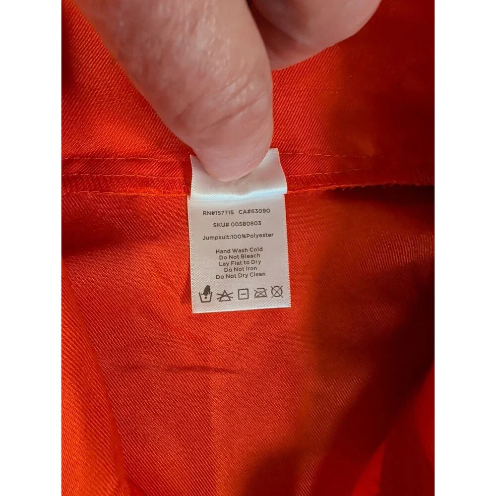 Prisoner Convict Jail Bird Orange Jumpsuit Dept Of Corrections S/M
